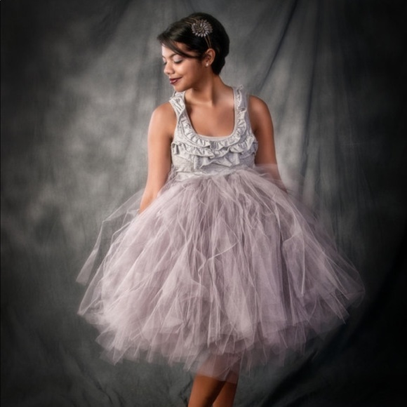 🌸 Gray Tutu Skirt - Picture 2 of 7